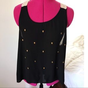 Black Tank with small skulls
